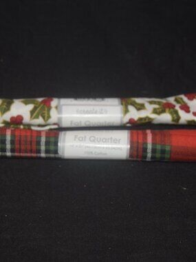Create It Holiday Christmas Fabric Fat Quarters 18"x21" Lot of 2 NWT